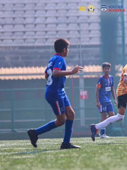A glimpse of our U13 squad in action during the AIFF Youth League. We entrust our younger players with first-team match play to accelerate their development.