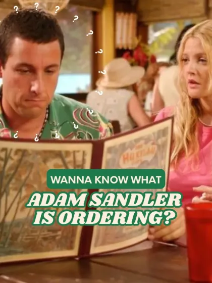 "Wanna know what Adam Sandler is ordering?" This playful graphic from a scene in 50 First Dates engages our audience and hints at the Hawaiian-inspired menu that we served, timed perfectly with the film.