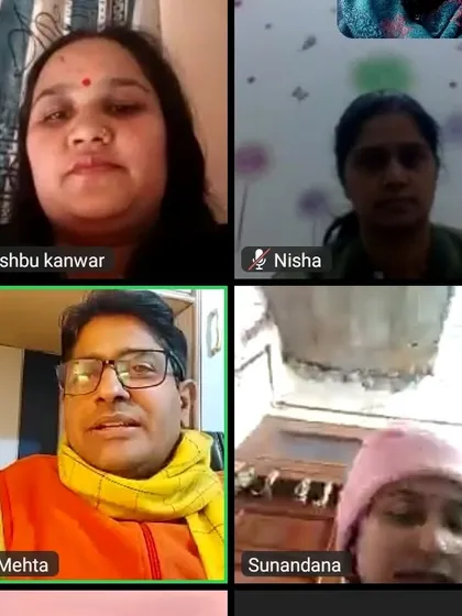 A screenshot from a recent online workshop. My team and I connect with students from all over, creating an interactive learning environment where everyone can participate and ask questions.