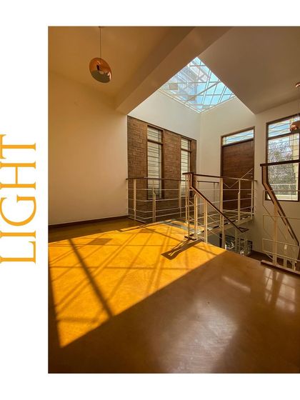 A collection of images that further explore our fascination with light. These photos capture how skylights, courtyards, and jaali walls fill our buildings with dynamic patterns of light and shadow.