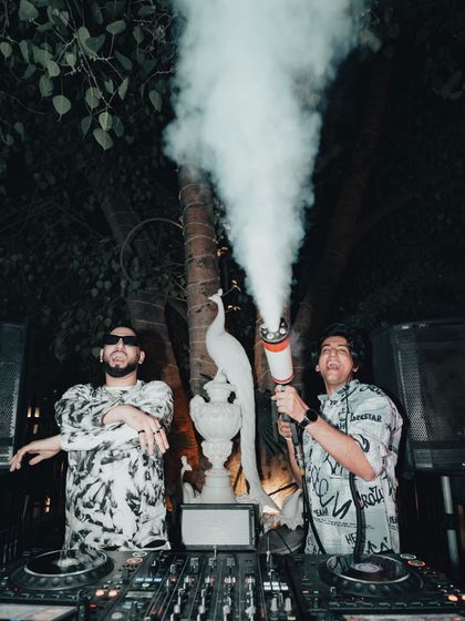 Don’t tell lies about me, and I won’t tell truths about you. Me and D'ARK holding it down at Diablo in New Delhi.