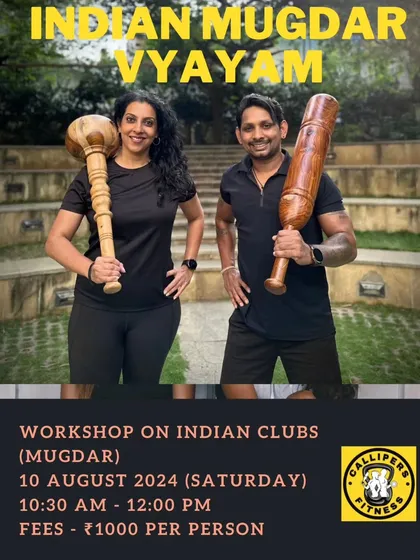 I regularly conduct offline workshops in Bangalore for anyone who wants to learn the basics of Indian Mugdar Vyayam. All the equipment is provided by us, so you can just come and experience it for yourself.