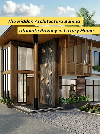 These images illustrate our philosophy on creating privacy through architecture. We use strategies like zoning, landscaping, and layered boundaries to create homes that feel like a private sanctuary, even in a busy city.
