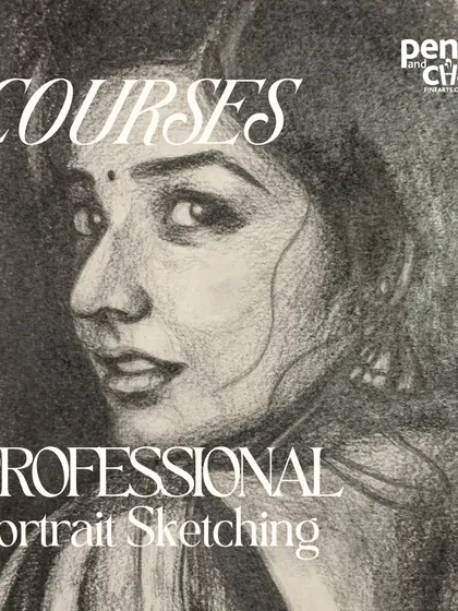 Our Professional Portrait Sketching course is designed for those who want to master the art of charcoal portraiture.