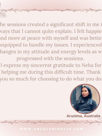 This client from Australia shares how the sessions created a significant, unexplainable shift. They felt happier, more at peace, and better equipped to handle life's issues.