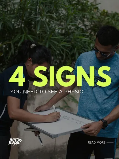 This series highlights four clear signs that you need to see a physiotherapist. Pain is a signal from your body to stop, check, and fix the underlying issue before it becomes a major setback.