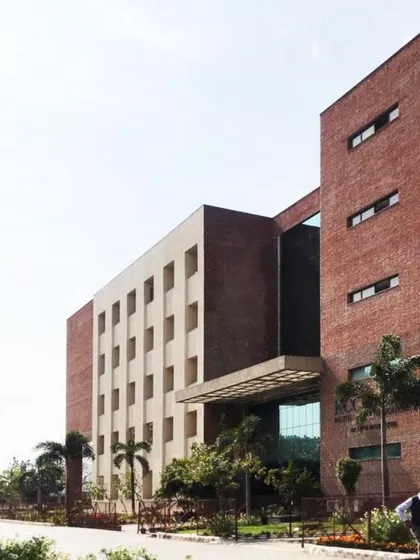 A look back at the KCC Institute of Technology and Management. The design combines locally sourced exposed brick with modern forms, a testament to our early commitment to sustainable and context-sensitive architecture.