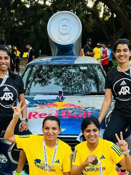 The joy of finishing a race and earning that medal is unmatched. Here, members of our community celebrate after the Wings for Life World Run, a fantastic event where we run for a cause. It's moments like these that forge the strongest bonds.