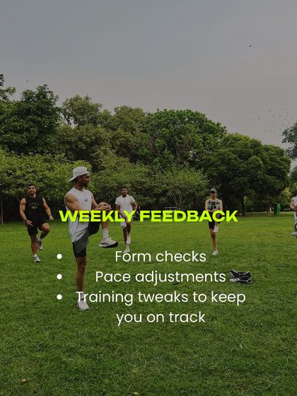 Personal feedback is crucial for progress. I provide weekly form checks, pace adjustments, and training tweaks to keep you on track.