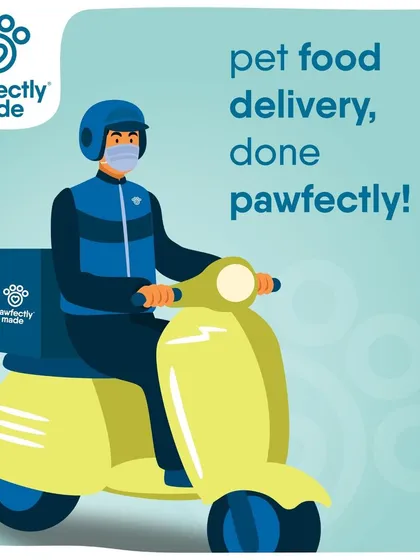 Pet food delivery, done pawfectly. We ensure your pet's meals arrive fresh and on time, every time.