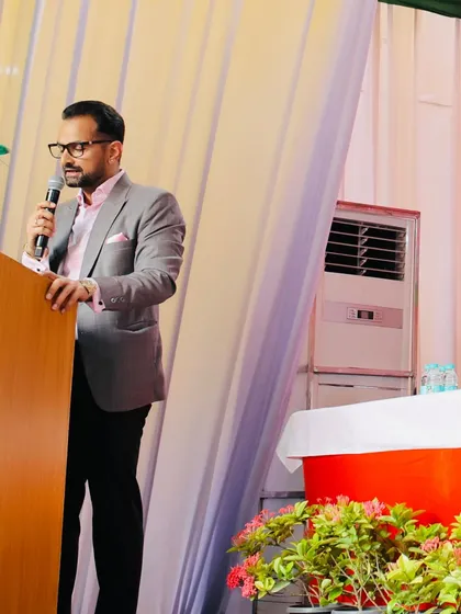 Addressing my respected colleagues at a Rohini Court Bar Association event. Leadership, for me, is about service and using my position to advocate for the welfare and growth of our entire legal family.