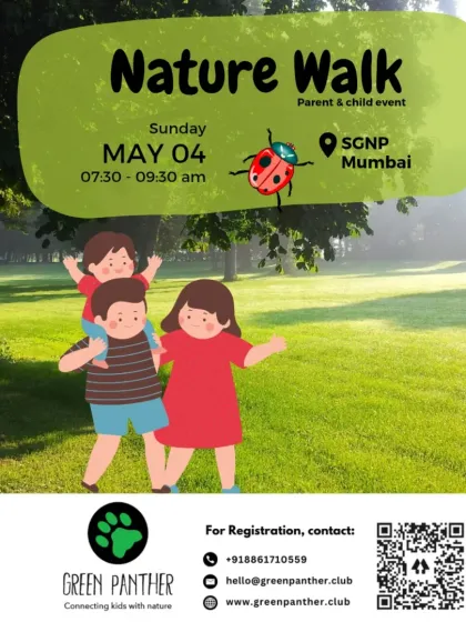 Mumbai, ready to go wild? A poster for our Nature Walk and Scavenger Hunt at SGNP.