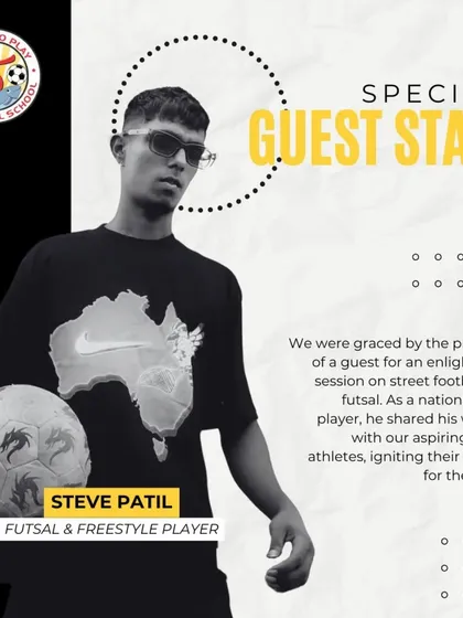 We were honored to have national futsal and street soccer player Steve Patil lead an enlightening session for our players.