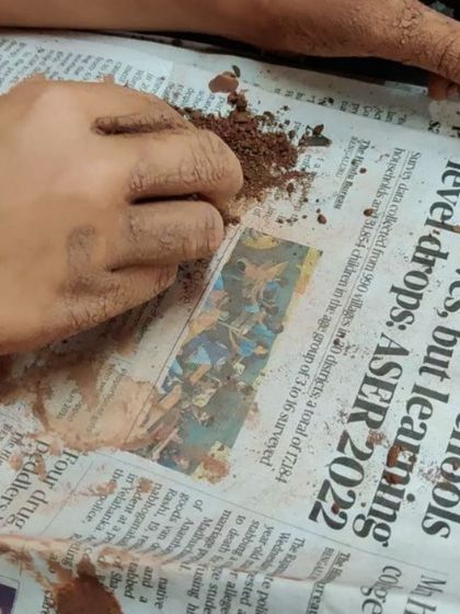 Sometimes the process is the most important part. For this 8-year-old, an hour of squashing, rolling, and feeling the clay was a deeply sensory and emotional experience.