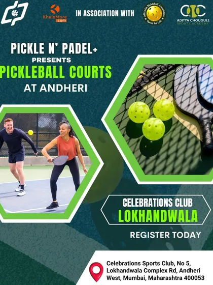 We are excited to bring pickleball courts to Andheri at the Celebrations Club Lokhandwala. Register today to join the fun.