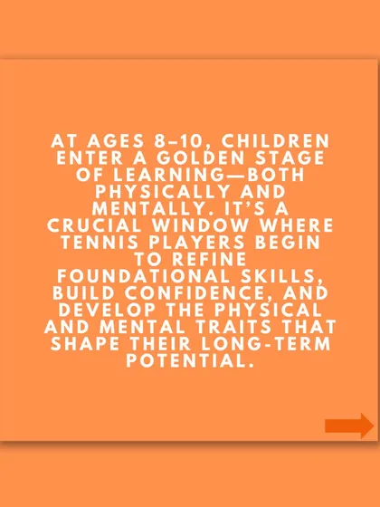 The 8-10 age group is a golden stage for learning. This is a crucial window where we refine foundational skills and build the physical and mental traits for long-term potential.