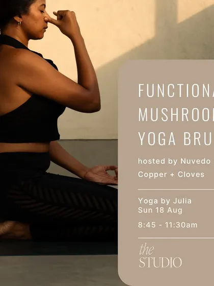 We hosted a unique Functional Mushroom Yoga Brunch, combining a yoga practice with the benefits of functional mushrooms, followed by a communal brunch.