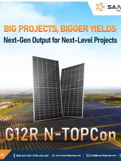 For large-scale projects, bigger yields are everything. Our G12R N-TOPCon modules are engineered for next-level output, making them the perfect choice for utility-scale solar farms and large industrial installations.