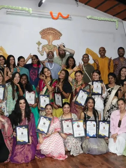 This is our community. A joyful moment capturing the diverse group of students who have just completed their 200 and 300-hour teacher training. Earning this certificate is the beginning of a new chapter, and I am honored to be a part of their journey.