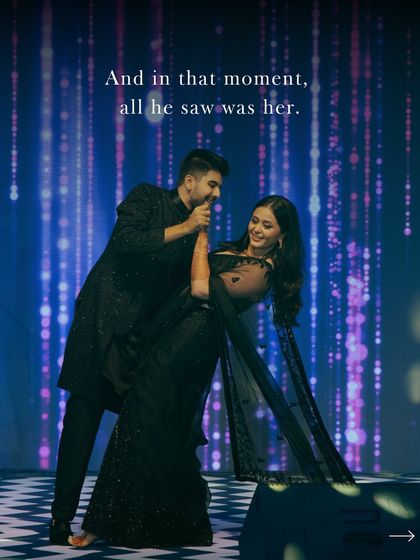 A romantic dance where the groom only has eyes for his bride, a moment of pure focus and love.