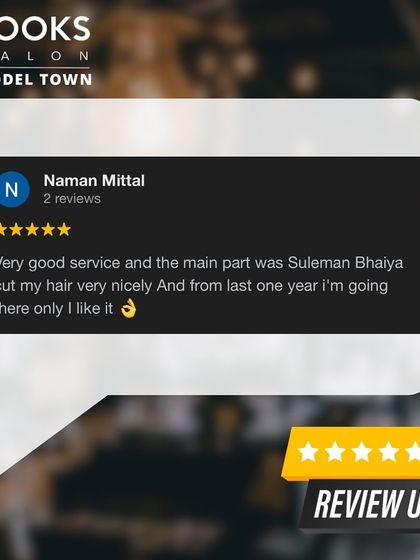 "Very good service." A great review from Naman, who highlights the excellent haircut he received from our stylist, Suleman. We love building long-term relationships with our clients.