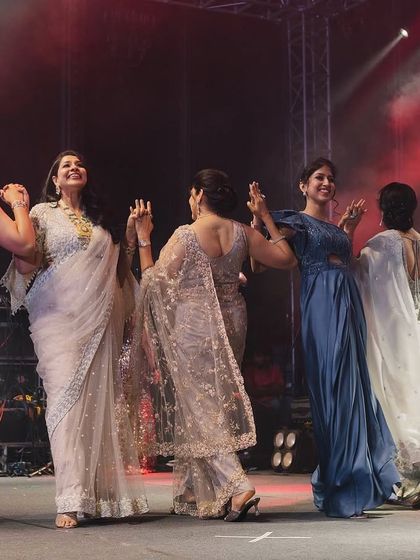 Kicking off the celebration with a beautiful welcome dance by the ladies of the family.