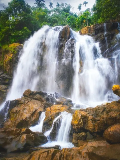The powerful cascade of Shirley Falls in Uttara Kannada, captured with a slow shutter to create a silky, flowing effect. This is a technique I often use to convey the constant motion and life of water.