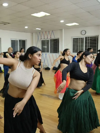 A group photo from our first Indian Fusion Belly Dance Weekender. We are humbled by the response and will be hosting more of these workshops.