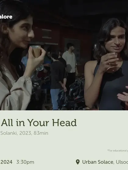 A still from the film "It's All in Your Head," which was screened at our cafe. Hosting these screenings helps us support the local film community.