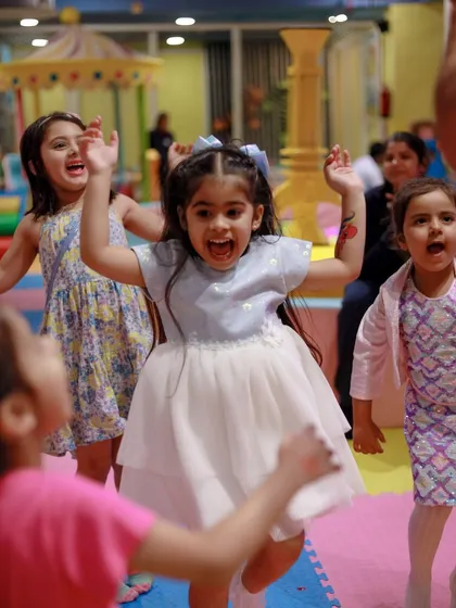 That incredible feeling of pure excitement. This little girl's expression captures the energy and magic of a day at Tooney Tales.
