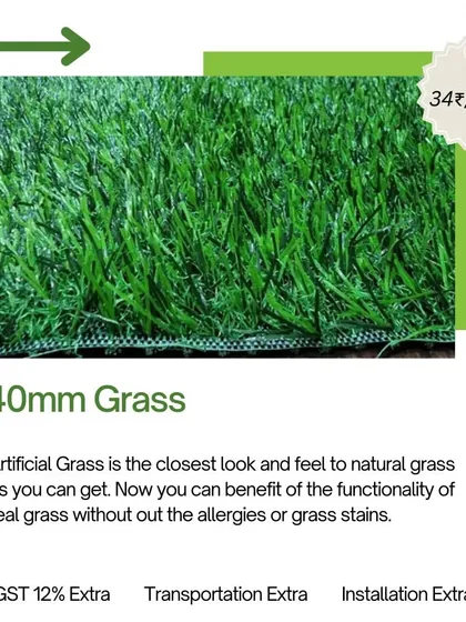 Another look at a 40mm grass option. It's the closest look and feel to natural grass you can get.