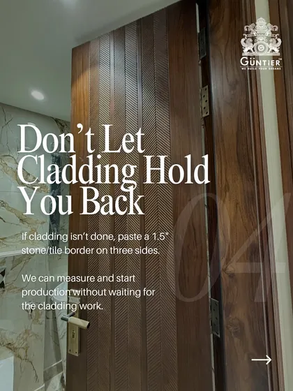 Don't let cladding hold you back. We can start production without waiting for the cladding work to be finished, saving you valuable time.