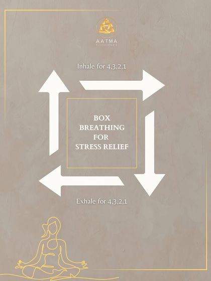 Box breathing is a simple yet powerful tool for stress relief. I teach this technique to my clients to help them calm their nervous system and connect with their breath.
