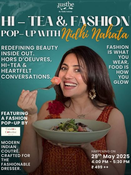 I love curating events where style meets nourishment, like this Hi-Tea & Fashion Pop-up. We served beautiful hors d'oeuvres and hosted heartfelt conversations, because looking good always starts with feeling good from the inside out.