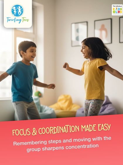 In our Twirling Toes dance class, focus and coordination are made easy and fun. Remembering steps and moving with the group helps sharpen concentration and body awareness, skills that are useful in all areas of life.