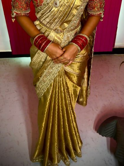 South Indian Bridal Drapes photo 71