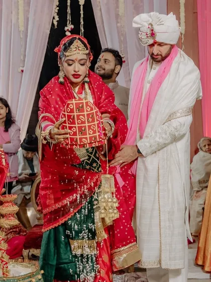 Another beautiful moment from our wedding rituals. We promised to always choose love over everything, and that's a promise we work on every day.