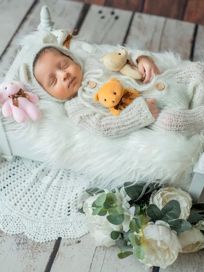 An overhead view of the tiny bed setup, showcasing all the charming details that create this storybook scene.