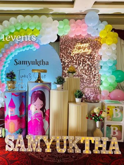 A duplicate image of the rainbow princess theme, showing its consistent appeal.