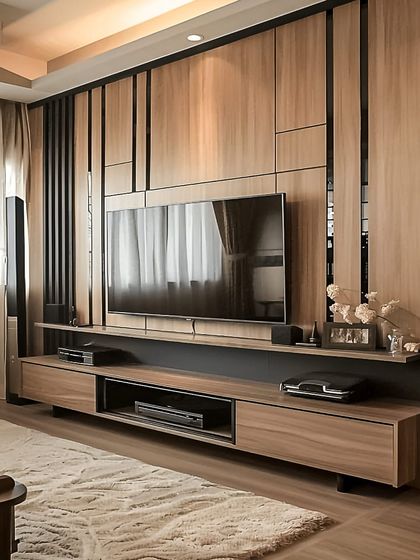 Interiors - Modular & Custom Furniture Design Living Room TV & Media Units photo 14