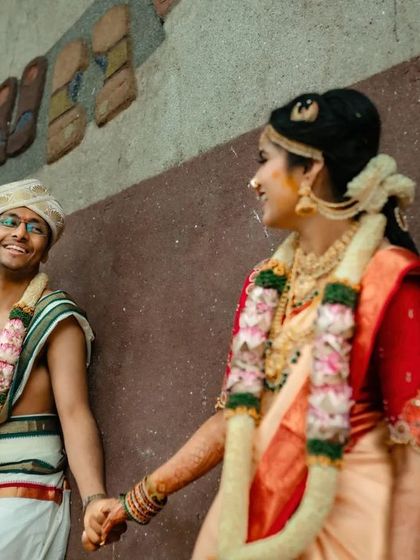 A duplicate of 7, a candid and happy moment between the newly married couple.