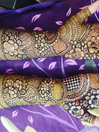 Shaikh Yasmeen - Bridal Mehendi Intricate Floral & Paisley Designs photo 71