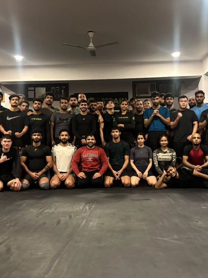 It was an honor for the team to train with and learn from wrestling champion Rahul Maan. We are always seeking knowledge to improve our game.