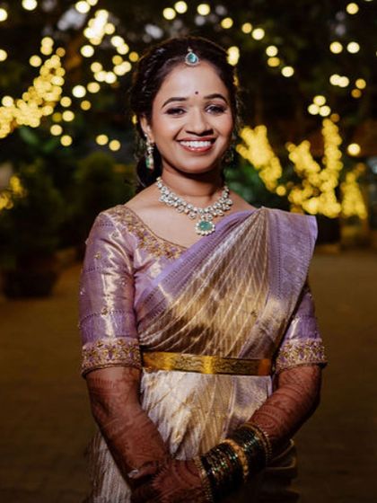Vidya Naveen - Bridal & Event Makeup & Styling Engagement & Reception Glam photo 3