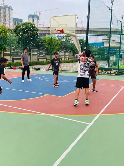 A player takes a shot.