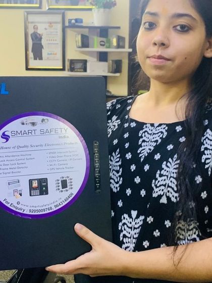 A duplicate image of our team member with the CCL EPABX system, showcasing the product for a client order.