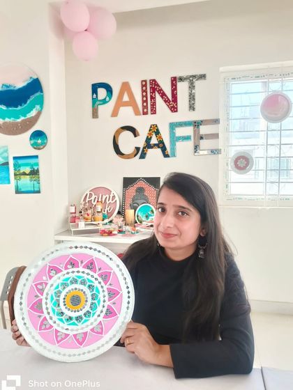 Paint Cafe Studio - Custom Handmade Crafts Traditional Indian Crafts: Lippan & Mirror Art photo 6