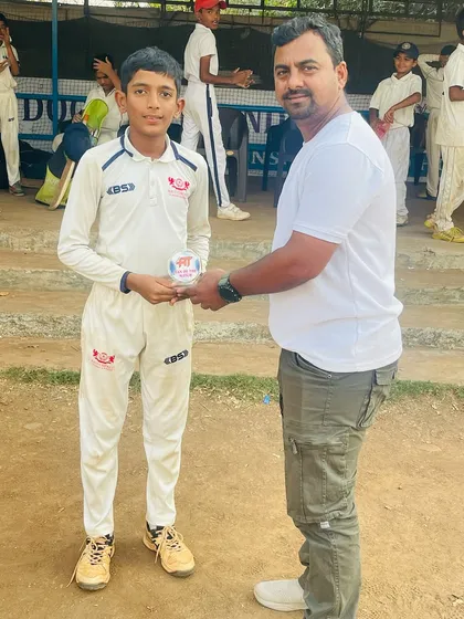 Sairaj Patil is recognized as the top performer for his incredible innings of 181 runs. We celebrate and promote such outstanding achievements.