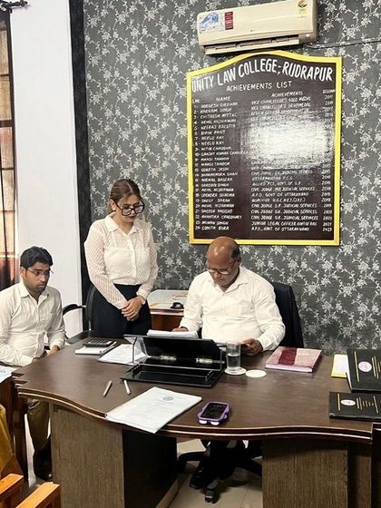 This was taken on the day of my final semester viva for my LL.M. It was the culmination of intense study in subjects like Constitutional and Administrative Law. A challenging but rewarding day.