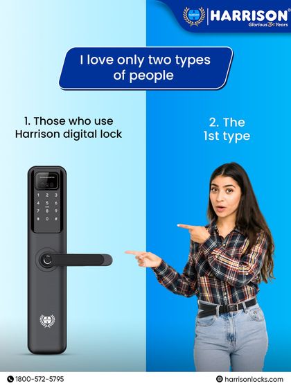 We love only two types of people: those who use Harrison digital locks, and those who are about to. This playful graphic is a fun nod to our growing community of smart users.